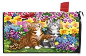 Briarwood Lane 840011612393 Garden Kittens Mailbox Cover Standard Size