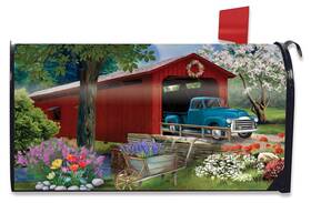 Briarwood Lane 840011623412 Bridge In Bloom Oversized Mailbox Cover