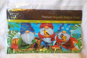 Briarwood Lane 840011632469 Magnetic Mailbox Vinyl Cover Gnomes Birds Butterflies Spring New