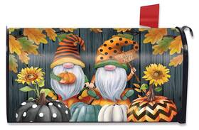 L01614 Briarwood Lane Fall Gnomes Humor Large / Oversized Mailbox Cover
