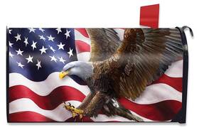 L02265 Briarwood Lane American Freedom Eagle Oversized Mailbox Cover