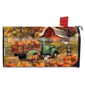 L02288 Briarwood Lane Autumn Farm Oversized Mailbox Cover