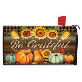 L02291 Briarwood Lane Be Grateful Fall Oversized Mailbox Cover