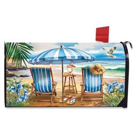 L02704 Briarwood Lane Beach Chairs Large Oversized Mailbox Cover
