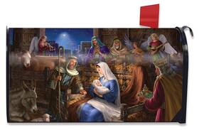 M00904 Briarwood Lane Holy Family Christmas Mailbox Cover