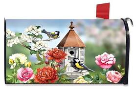 M01205 Briarwood Lane Home Sweet Birdhouse Spring Magnetic Mailbox Cover Standard