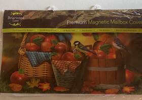 M01610 Briarwood Lane Harvest Apple Basket Fall Magnetic Mailbox Cover Bluebirds Picnic Standard