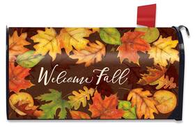 M01729 Briarwood Lane Leaf Toss Fall Mailbox Cover