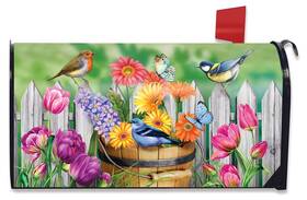 M01953 Briarwood Lane Birds And Blooms Spring Mailbox Cover