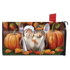 M02311 Briarwood Lane Thankful Chipmunks Mailbox Cover