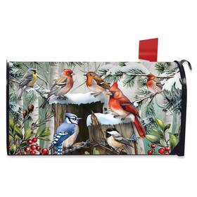 M02314 Briarwood Lane Winter Woodland Birds Mailbox Cover