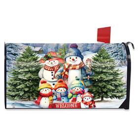 M02316 Briarwood Lane Snow Family Mailbox Cover