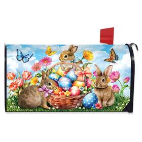 M02477 Briarwood Lane Springtime Bunnies Mailbox Cover