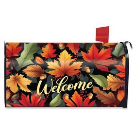 M02650 Briarwood Lane Autumn Color Leaves Mailbox Cover