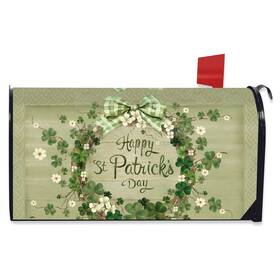 M02762 Briarwood Lane Lucky Wreath Mailbox Cover