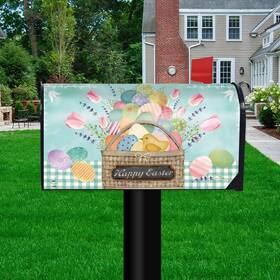 M02763 Briarwood Lane Colorful Easter Basket Mailbox Cover