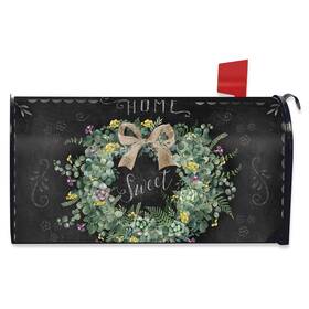 M02765 Briarwood Lane Home Sweet Wreath Mailbox Cover