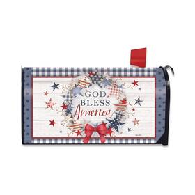 Briarwood Lane Mbbl-m01981 Everyday American Wreath Mailbox Cover - Standard Size