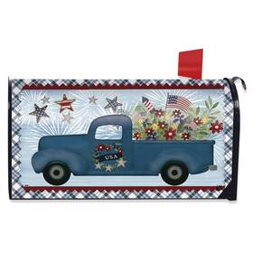 Mbbl-m02469 Briarwood Lane Celebrate America Pickup Mailbox Cover - Standard Size