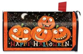 M00673 Briarwood . Happy Jacks Magnetic Mailbox Wrap Cover Standard Size Halloween Pumpkins
