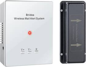Briidea 445005869871 Mailbox Alarm 500ft Wireless Alert With Led Light Flashing And