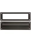 Ms211u10b Bronze Deltana 13-1 Rubbed " 8 Slot Oil Mail Solid 3-5 Brass