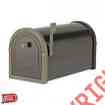 5503b Bronze Post-mount Mailbox Black Bellevue Architectural Mailboxes
