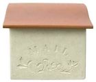 Dsa-0203-wht Brown Wall- Id 31734 Mailbox White Post-mount Stucco