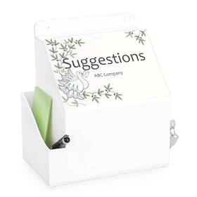 Btskythn01264 Btsky Acrylic Suggestion Box With Lock Wall Mounted Donation 5 Inch X7