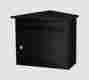 Bwkhob02 Solar Group New Black Horizontal Barlowe Wall Mount Locking Mailbox 046462008307