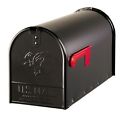C1600b00 Classic Post-mount Metal Postmaster Duty Mailbox Black Heavy Approved