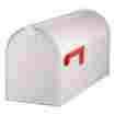C1600w00 Post Master Postmaster Classic Metal White Mount Mailbox Large