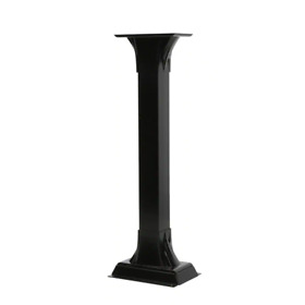 Callaway Adjustable Mailbox Post Black Gibraltar Mailboxes Steel Base Plate