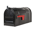 Carlton Post-mount T2 Mailbox Black