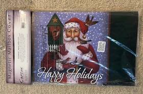 5247 Carson Winter Christmas Santa Happy Holidays Magnetic Mailbox Cover