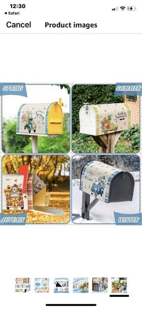 All4 Caysep Four All 4 Mailbox Cover-magnetic Spring Summer Winter Fall