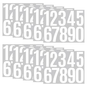 Gjw2626w Cchude 10 100 Pcs 3 Inches Waterproof Vinyl Numbers Length White