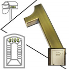 Cecominod021756 Self Stick Solid Brass Mailbox Numbers Two Pc 4686856619595