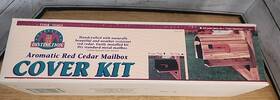 Cmc10 Cedar Works Vintage Natural Red Wrap Rural Mailbox Cover New