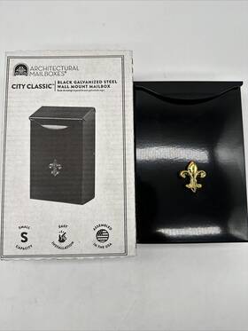 Bw1100 City Clasic Classic Black Small Steel Vertical Wall Mount Mailbox Aa