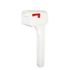 Cl1w Gibraltar Rubbermaid Classic Plastic Mailbox And Post Combo Double Door White 046462028756
