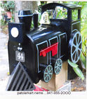 Clark2000 Gibraltar Black Train Mailbox
