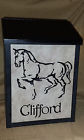 Clifford Wall-mount Vertical Mailbox Large Etched Horse
