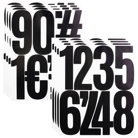 Sdqsz-chun-5in-hei Cmbbzzy 5 Inch Vinyl Number Stickers 88 Pieces Self-adhesive Large Numbers 0-9 Black
