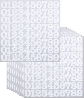 Sdqtz-10657 Cmbbzzy 1 Inch Number Stickers For Inventory And Classification Waterproof White