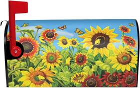 Co.ltd 445005342367 Sunflowers Mailbox Cover Yellow Flower Outdoor Magnetic Mail Letter Post