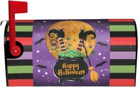 Co.ltd 445046782764 Witch Feet Halloween Magnetic Mailbox Cover Unique 21 X 18 Inchs