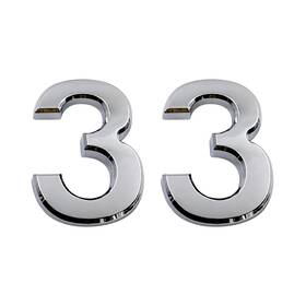 Cobata 743307611530 2.75 Inch Adhesive House Numbers Mailbox Street 2 75 Number 3