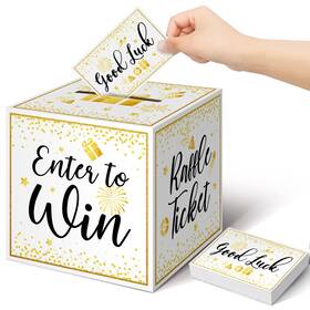 Him-colarr-7 Colarr Raffle Box Gold Brass Donation Ballot Safe Suggestion With Tickets