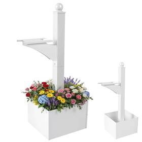 Jyi-colingmill-5081 Colingmill 1 Set Iron Mailbox Posts With Planter Box For Outside 56 Inch / 4